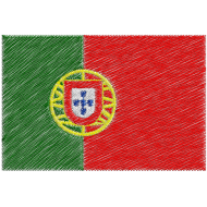 Matriz de Bordado Bandeira de Portugal 